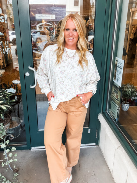 Floral Print Sweatshirt