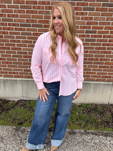 Mixy Stripe Blouse