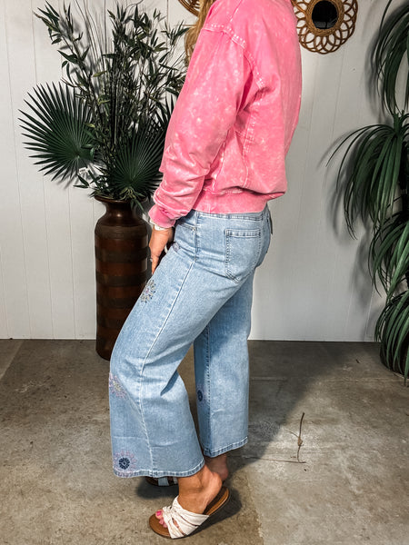 Pixelated Flower Pant