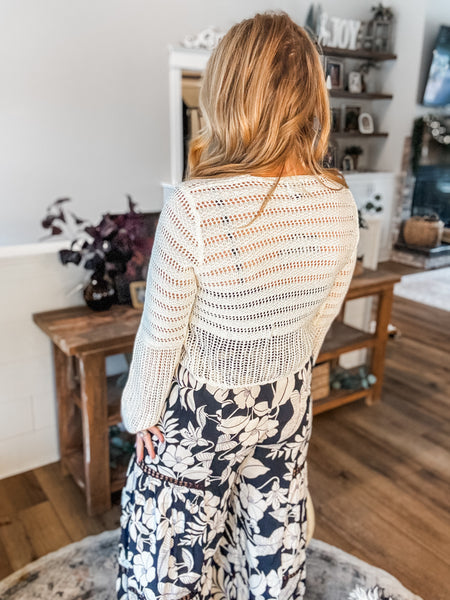 Flare Sleeve Pullover Sweater