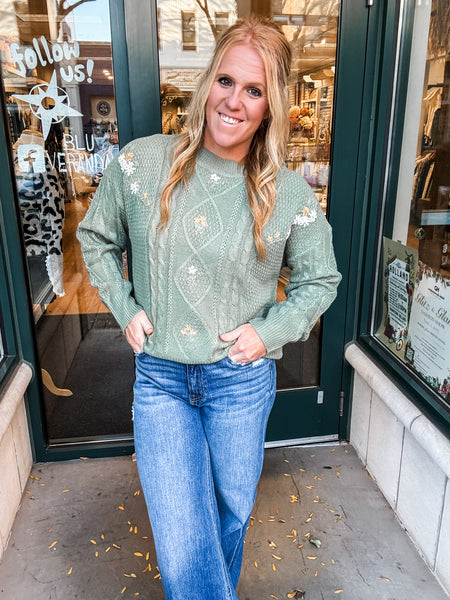 Forest Flower Sweater