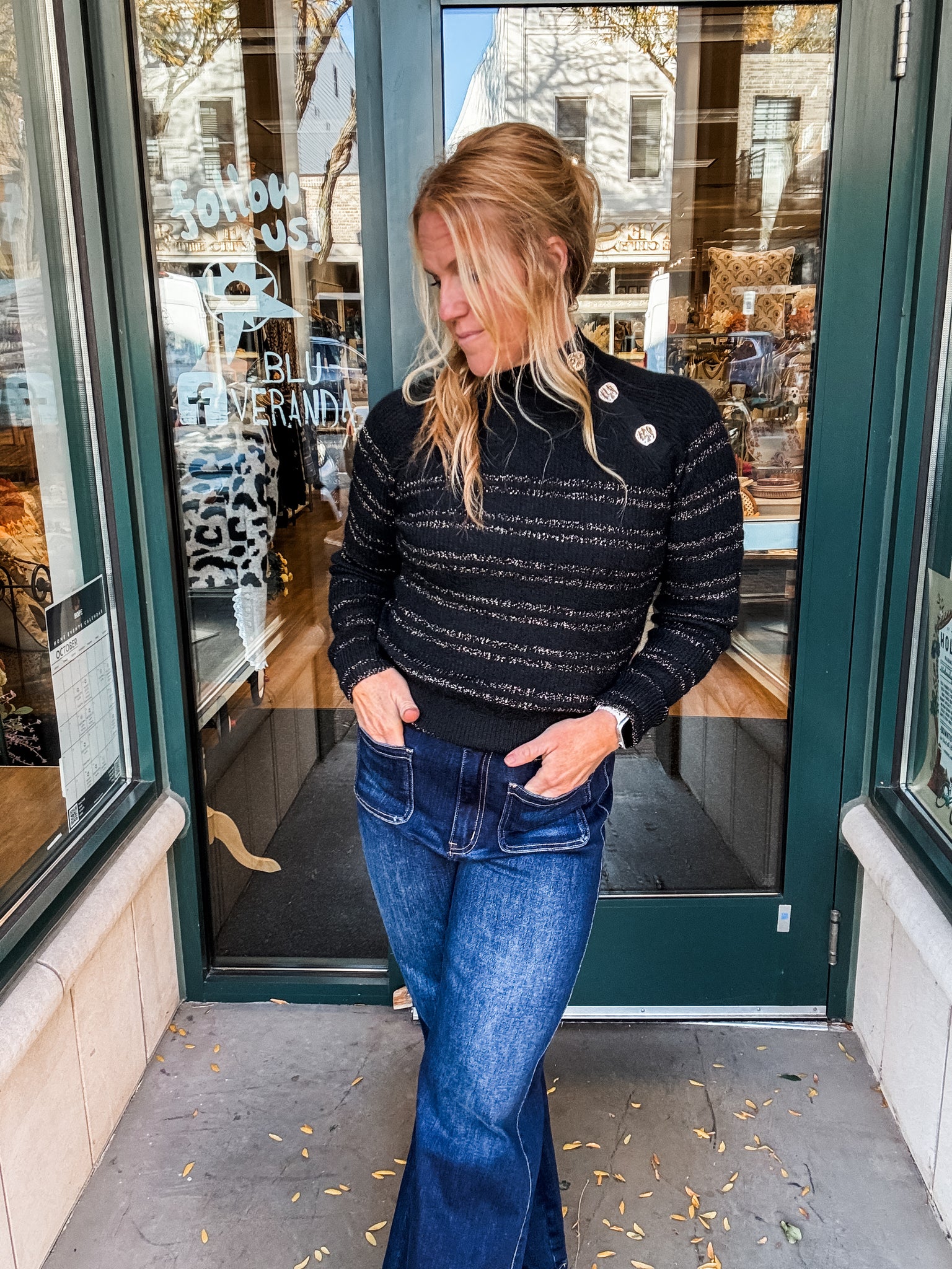 Chic Shimmer Sweater