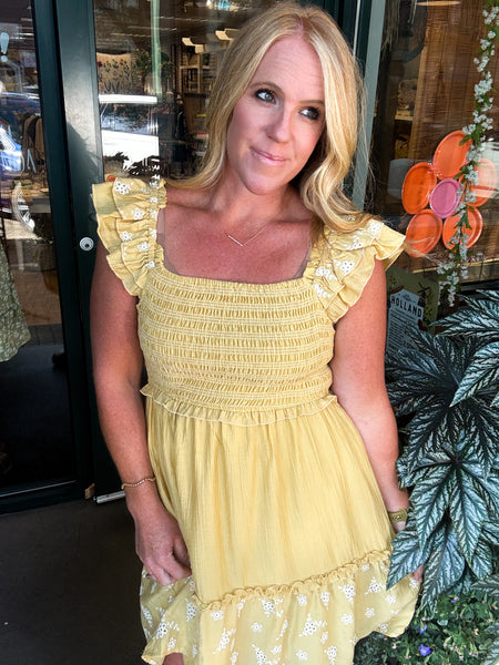 Flutter Sleeve Dress