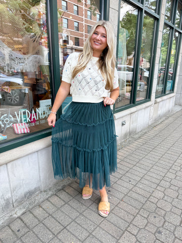 Tulle Tiered Skirt
