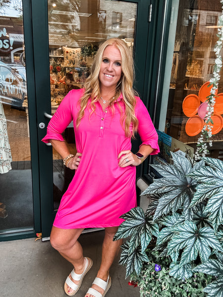 Marin Flounce Polo Dress