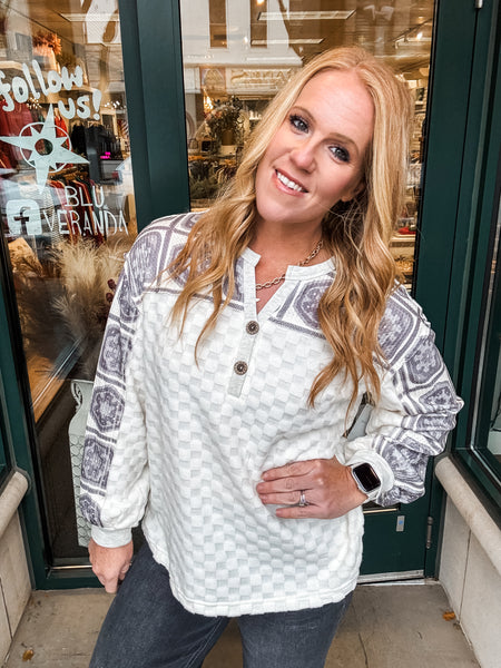 Textured Tile Blouse