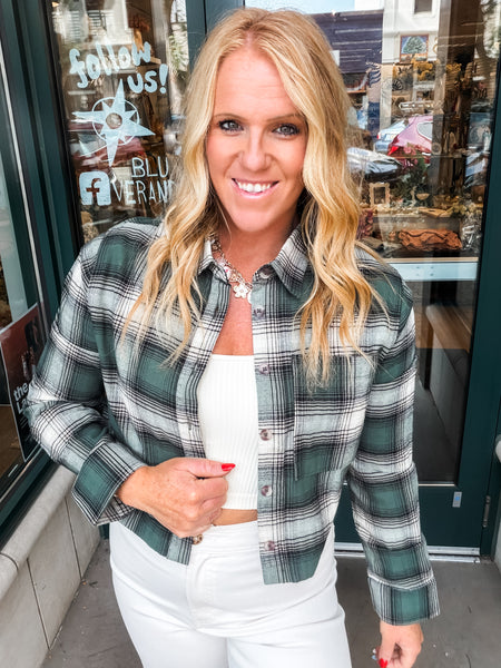 Pippa Flannel Crop LS
