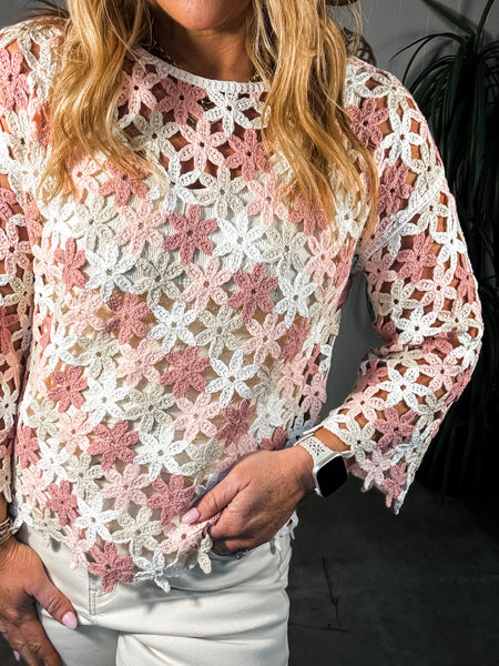 Flower Crochet Top