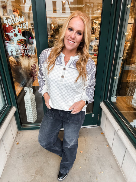 Textured Tile Blouse