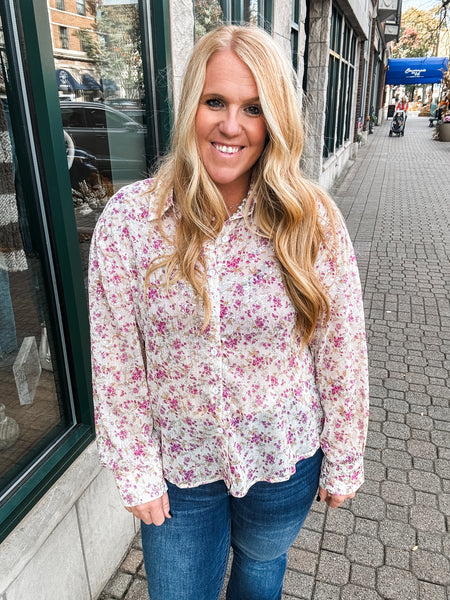 Laney Floral Print Blouse