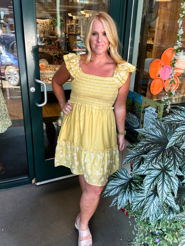 Flutter Sleeve Dress