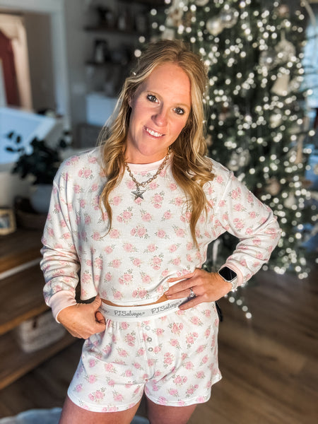 Flower Boxer Boyfriend Set