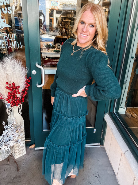 Sweater W/Bishop Sleeve