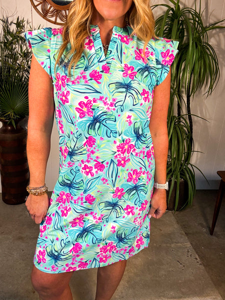 Flutter Sleeve Dress