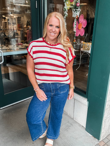 Red Stripe Sweater
