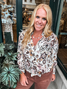 Golden Harvest Button Up