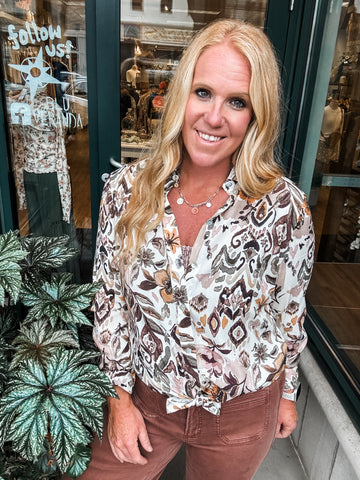 Golden Harvest Button Up