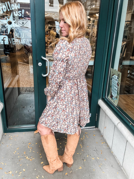 Vintage Floral Leah Mini Dress