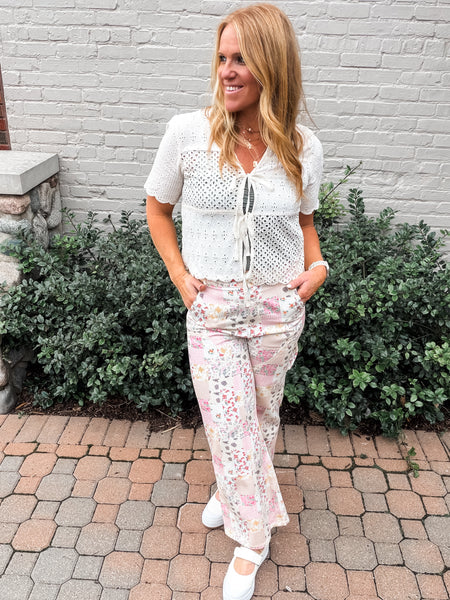 Floral Patchwork Pant