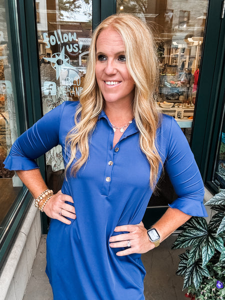 Marin Flounce Polo Dress