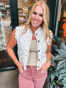 Ditsy Floral Vest