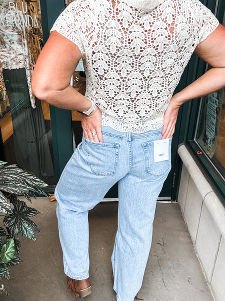 High Rise Barrel Jean