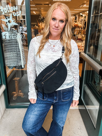 Nina Faux Suede Sling