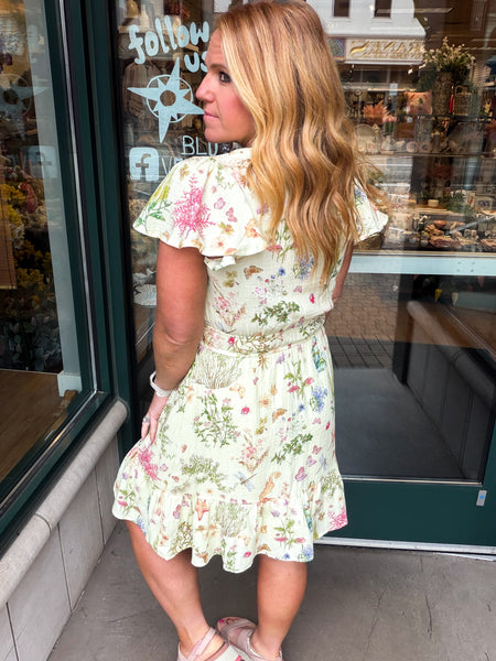 Printed Gauze Dress