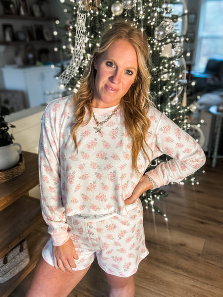 Flower Boxer Boyfriend Set