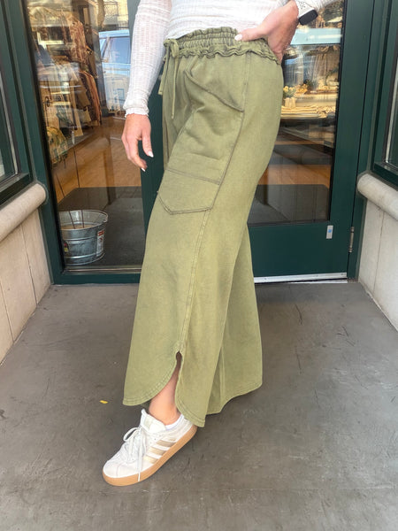 Tulip Hem Relaxed Pocket Pants