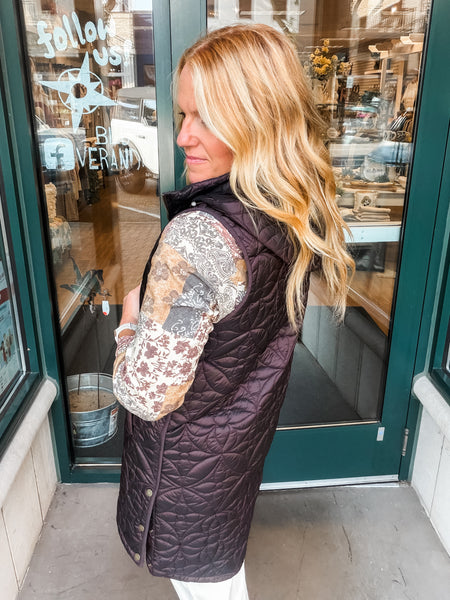 Puffer Vest w/Removeable Hood