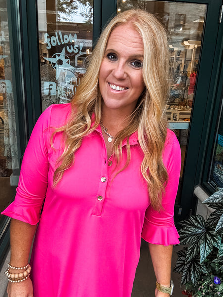 Marin Flounce Polo Dress