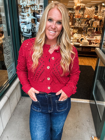 Gold Button Cardigan