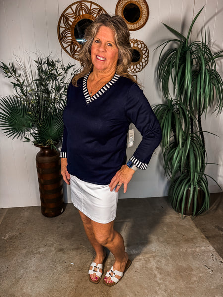 Book Reader V-Neck Sweater