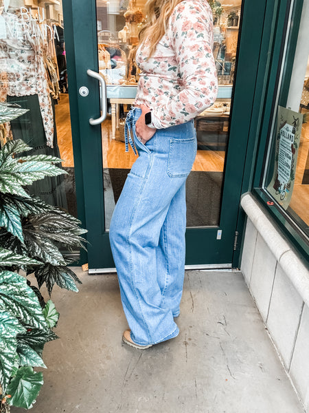 Belted High Rise Jean
