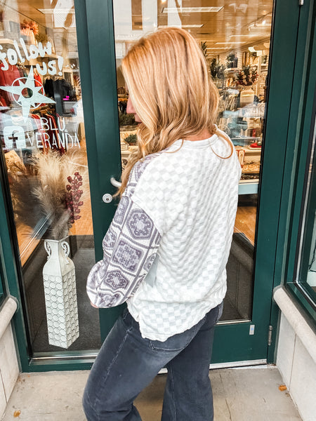 Textured Tile Blouse