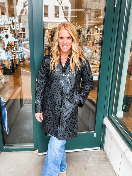 Leopard Print Coat