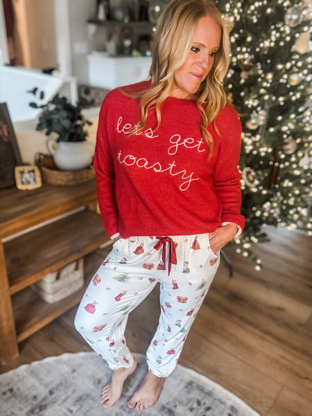 Feline Festive Banded Pant