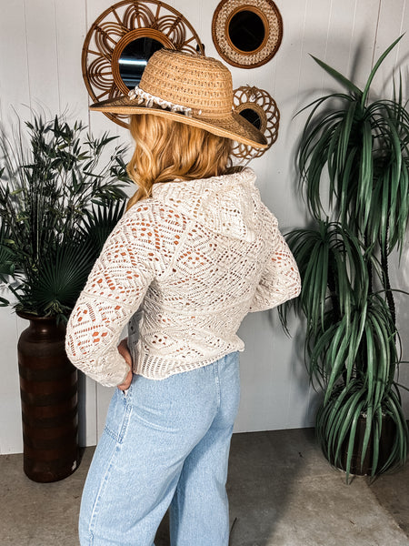 Crochet Hoodie Sweater