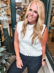 Sleeveless Sweater Top