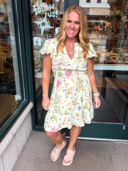 Printed Gauze Dress