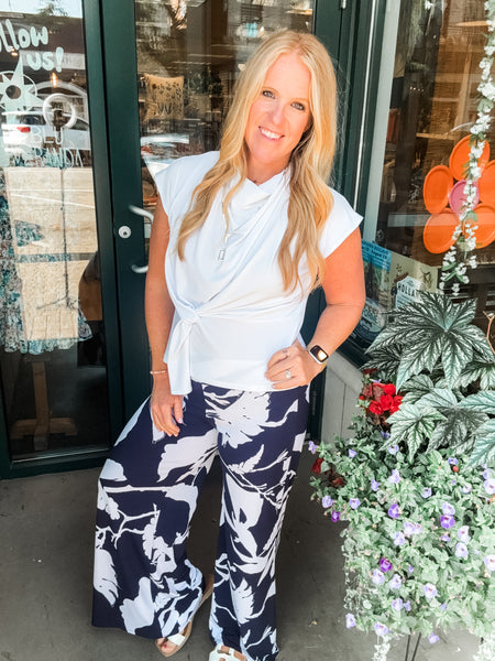Drape Neck Top
