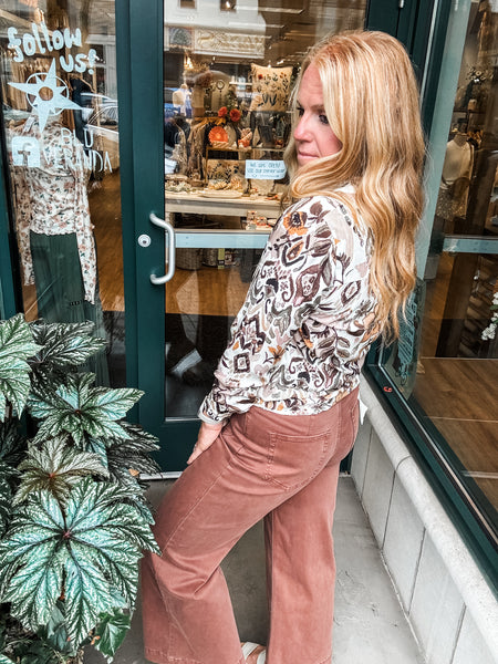 Golden Harvest Button Up