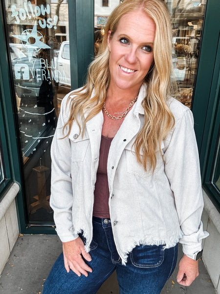 Autumn Girl Corduroy Jacket
