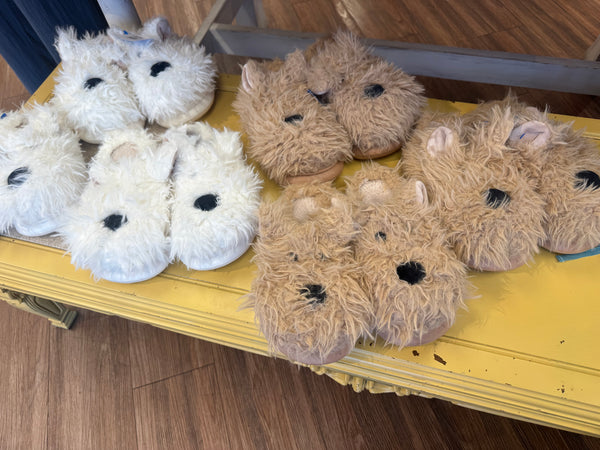 Fluffy Dog Slippers