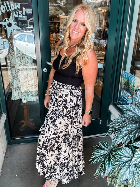 Ruffle Maxi Skirt