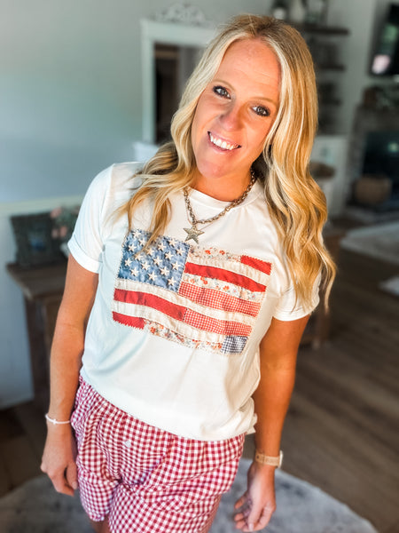 USA Flag Graphic Tee