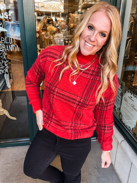 Fire Side Plaid Sweater