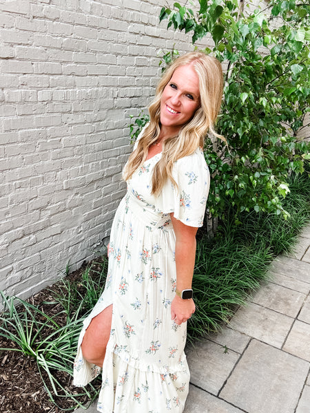 Deep V Maxi Dress
