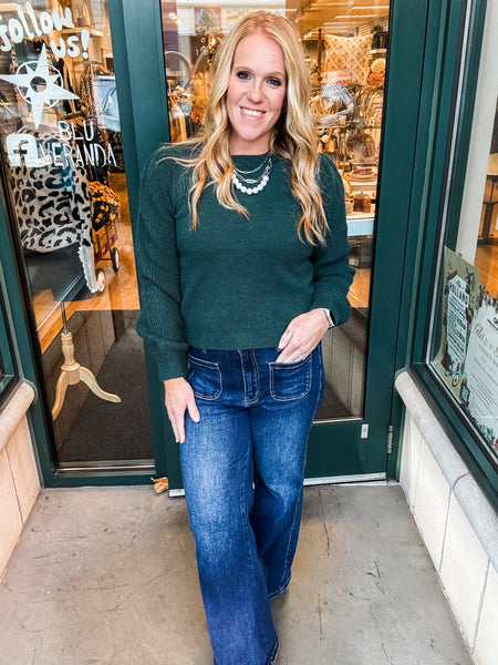 Sweater W/Bishop Sleeve